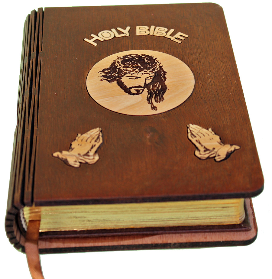 Olive Wood Bible Brown, 1 Bible